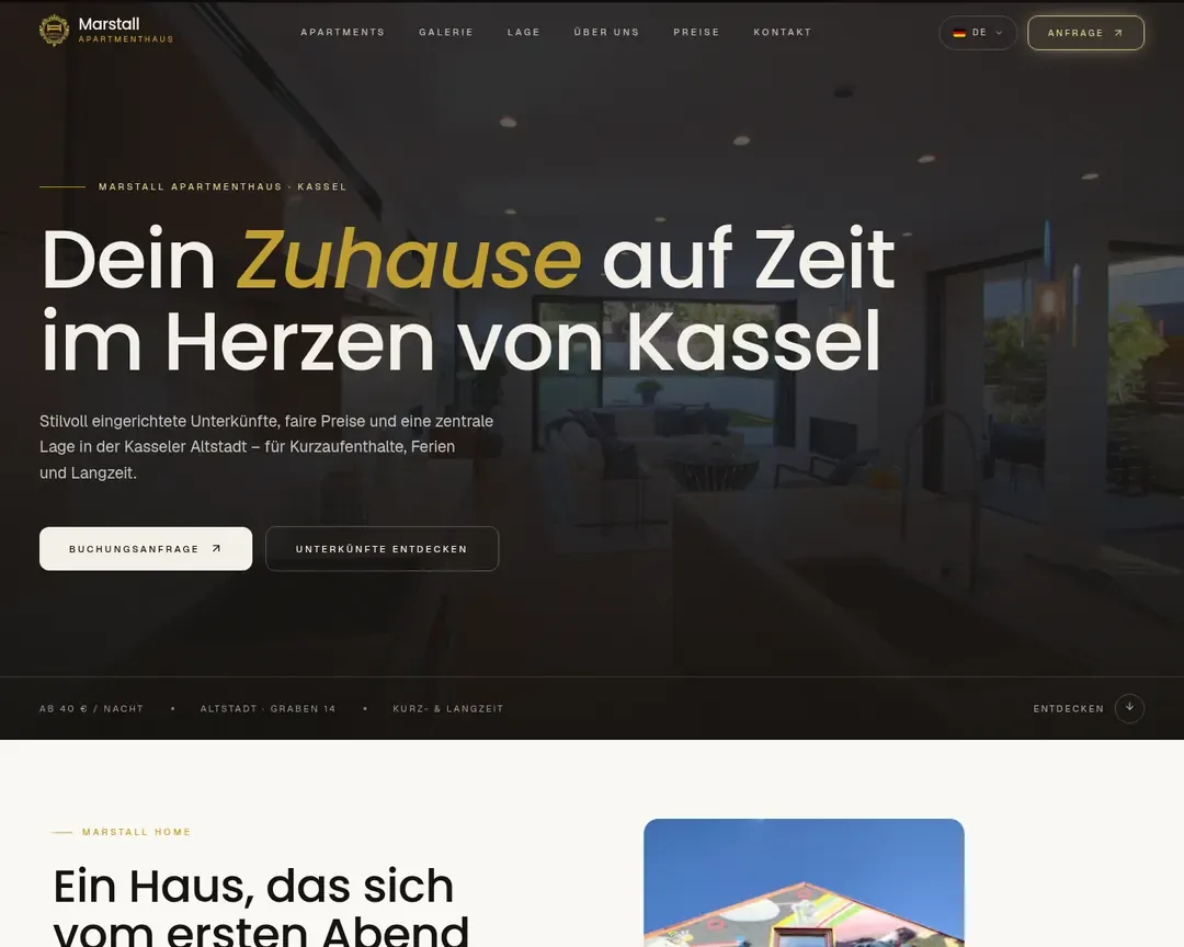 Marstall Home homepage
