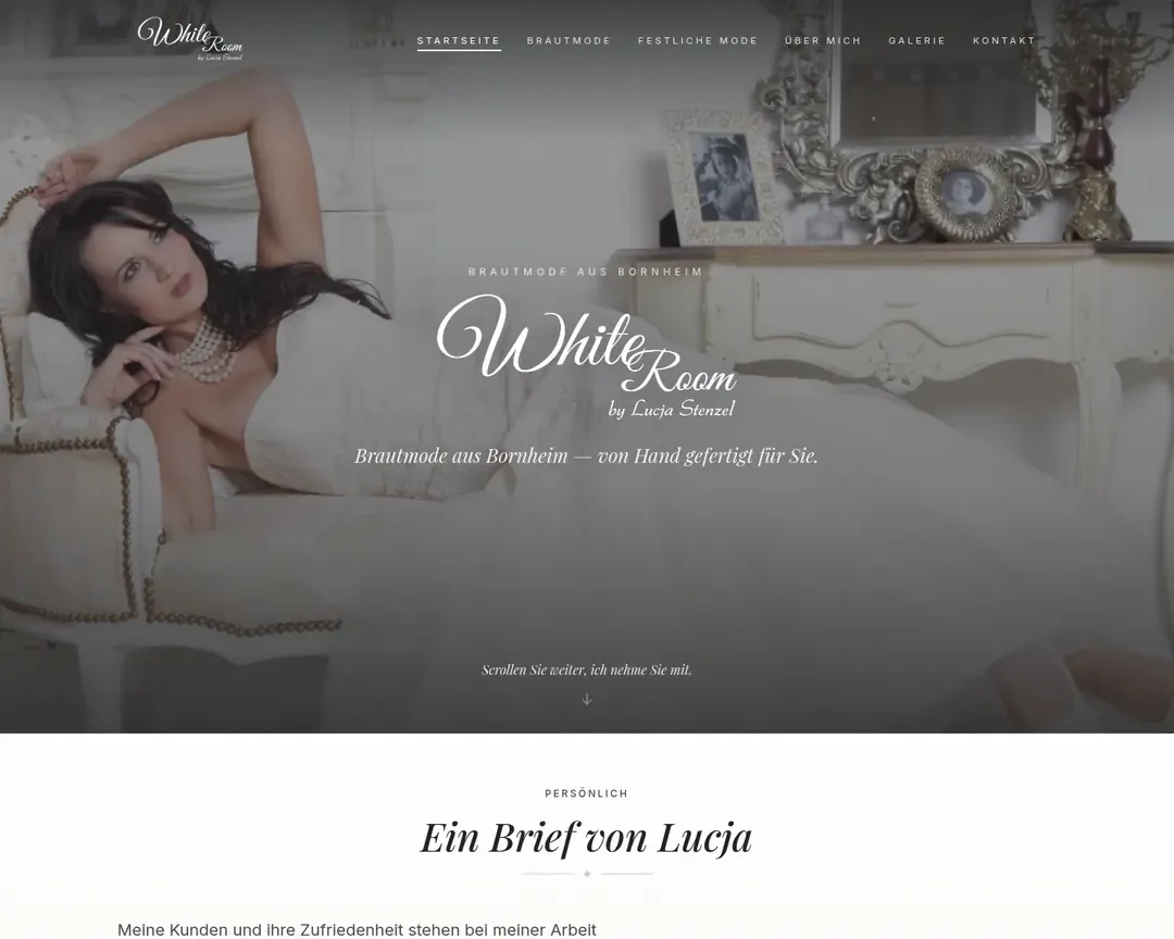 Whiteroom Wedding homepage