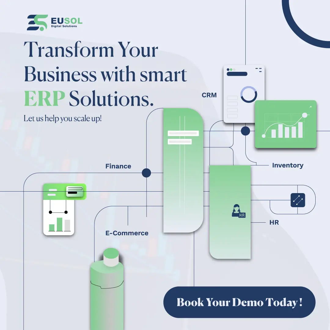EUSOL smart ERP solutions post with a system diagram