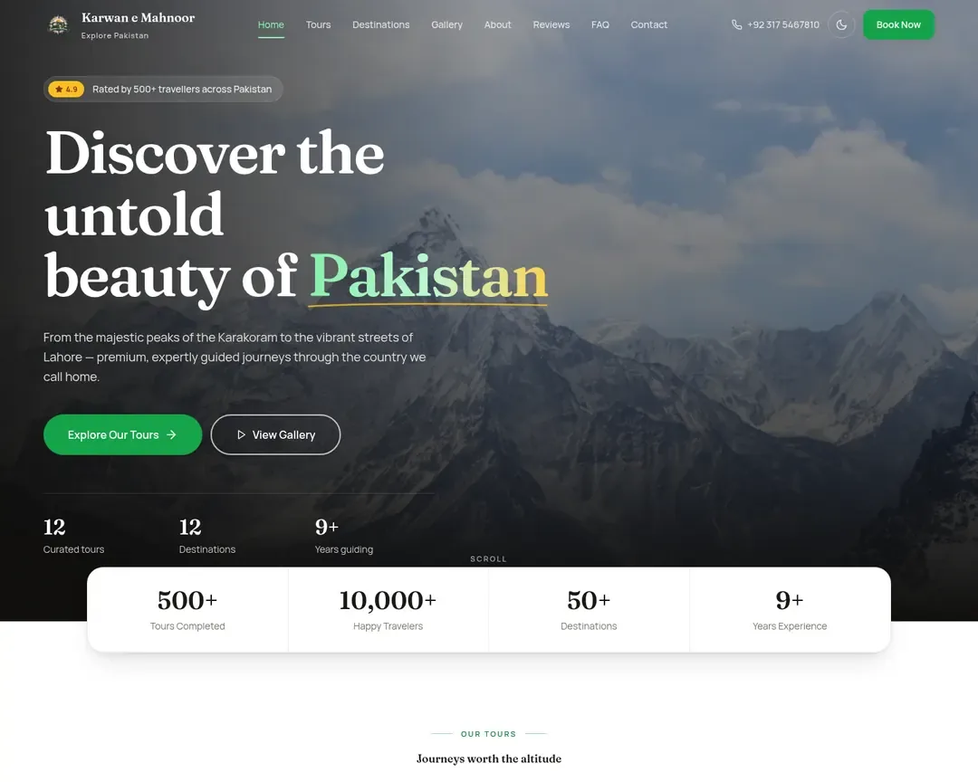 Karwan e Mahnoor homepage