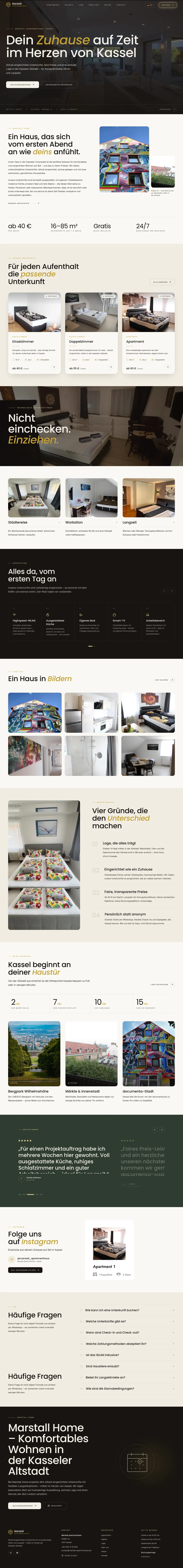 The full Marstall Home landing page, top to bottom